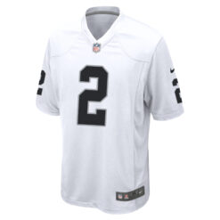 Alternative view of Ashton Jeanty Las Vegas Raiders White Away Game Jersey - All Stitched