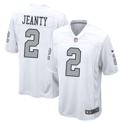 Ashton Jeanty Las Vegas Raiders White Alternate Game Jersey - All Stitched