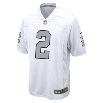 Alternative view of Ashton Jeanty Las Vegas Raiders White Alternate Game Jersey - All Stitched
