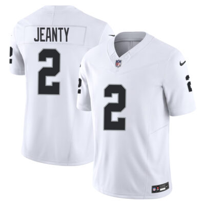 Ashton Jeanty Las Vegas Raiders White Away Vapor F.U.S.E Limited Jersey - All Stitched