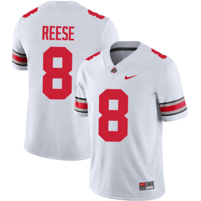 Arvell Reese Ohio State Buckeyes Football White Game Jersey - All Stitched