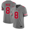 Arvell Reese Ohio State Buckeyes Football Grey Game Jersey - All Stitched