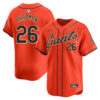Matt Chapman San Francisco Giants Orange Alternate Limited Jersey - All Stitched