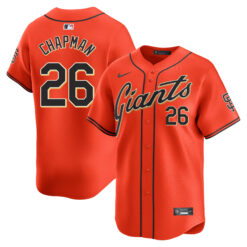Matt Chapman San Francisco Giants Orange Alternate Limited Jersey - All Stitched