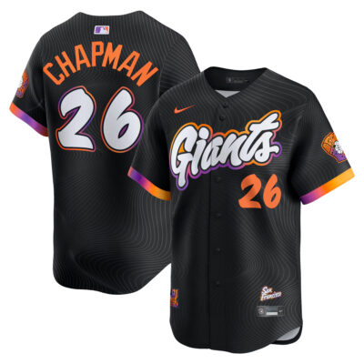 Matt Chapman San Francisco Giants Anthracite City Connect Limited Jersey - All Stitched