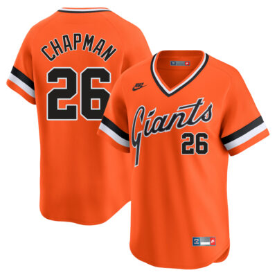Matt Chapman San Francisco Giants Orange Cooperstown Collection Jersey - All Stitched