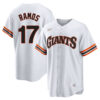 Heliot Ramos San Francisco Giants White Cooperstown Collection Jersey - All Stitched