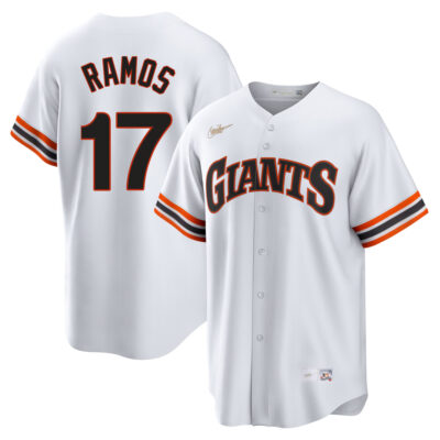 Heliot Ramos San Francisco Giants White Cooperstown Collection Jersey - All Stitched
