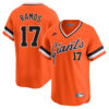 Heliot Ramos San Francisco Giants Orange Cooperstown Collection Jersey - All Stitched