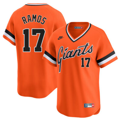Heliot Ramos San Francisco Giants Orange Cooperstown Collection Jersey - All Stitched