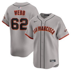 Logan Webb San Francisco Giants Grey Road Limited Jersey - All Stitched