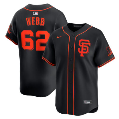 Logan Webb San Francisco Giants Black Alternate Limited Jersey - All Stitched