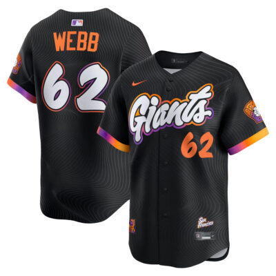 Logan Webb San Francisco Giants Anthracite City Connect Limited Jersey - All Stitched