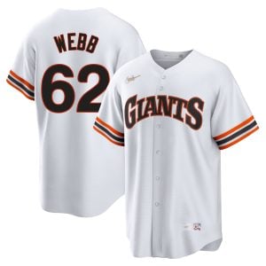 Logan Webb San Francisco Giants White Cooperstown Collection Jersey - All Stitched