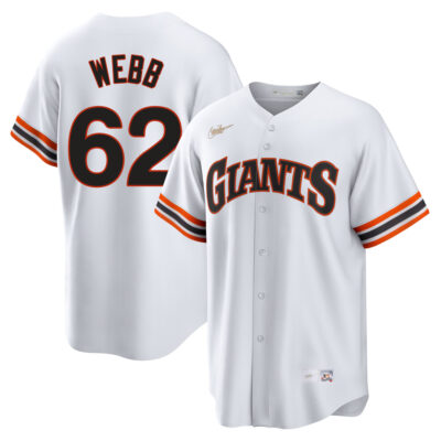 Logan Webb San Francisco Giants White Cooperstown Collection Jersey - All Stitched