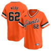 Logan Webb San Francisco Giants Orange Cooperstown Collection Jersey - All Stitched