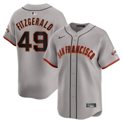 Tyler Fitzgerald San Francisco Giants Grey Road Limited Jersey - All Stitched