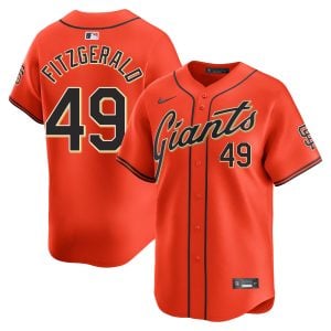 Tyler Fitzgerald San Francisco Giants Orange Alternate Limited Jersey - All Stitched