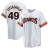 Tyler Fitzgerald San Francisco Giants White Cooperstown Collection Jersey - All Stitched