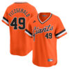 Tyler Fitzgerald San Francisco Giants Orange Cooperstown Collection Jersey - All Stitched