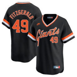 Tyler Fitzgerald San Francisco Giants Black Cooperstown Collection Jersey - All Stitched