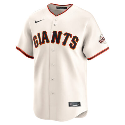 Alternative view of Patrick Bailey San Francisco Giants Cream Home Limited Jersey - All Stitched