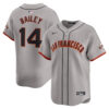 Patrick Bailey San Francisco Giants Grey Road Limited Jersey - All Stitched