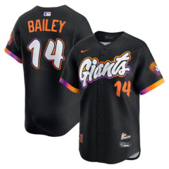 Patrick Bailey San Francisco Giants Anthracite City Connect Limited Jersey - All Stitched
