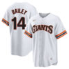 Patrick Bailey San Francisco Giants White Cooperstown Collection Jersey - All Stitched