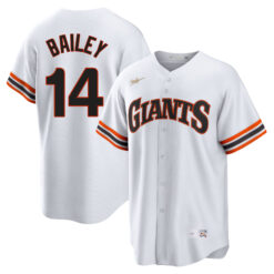 Patrick Bailey San Francisco Giants White Cooperstown Collection Jersey - All Stitched