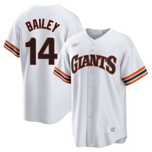 Patrick Bailey San Francisco Giants White Cooperstown Collection Jersey - All Stitched
