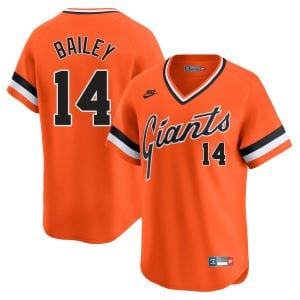 Patrick Bailey San Francisco Giants Orange Cooperstown Collection Jersey - All Stitched