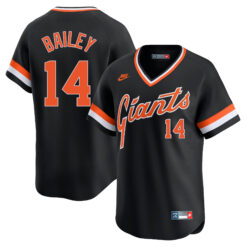 Patrick Bailey San Francisco Giants Black Cooperstown Collection Jersey - All Stitched