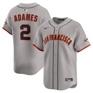 Willy Adames San Francisco Giants Grey Road Limited Jersey - All Stitched