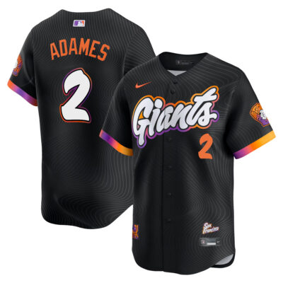 Willy Adames San Francisco Giants Anthracite City Connect Limited Jersey - All Stitched