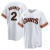 Willy Adames San Francisco Giants White Cooperstown Collection Jersey - All Stitched