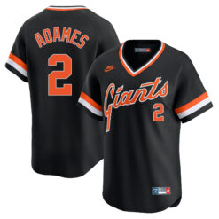 Willy Adames San Francisco Giants Black Cooperstown Collection Jersey - All Stitched
