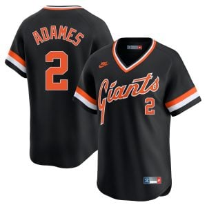 Willy Adames San Francisco Giants Black Cooperstown Collection Jersey - All Stitched