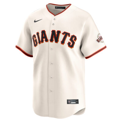 Alternative view of Willie Mays San Francisco Giants Cream Home Limited Jersey - All Stitched