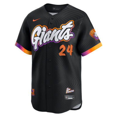Alternative view of Willie Mays San Francisco Giants White City Connect Limited Jersey - All Stitched