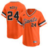 Willie Mays San Francisco Giants White Cooperstown Collection Jersey - All Stitched