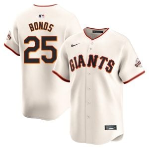Barry Bonds San Francisco Giants Cream Home Limited Jersey - All Stitched