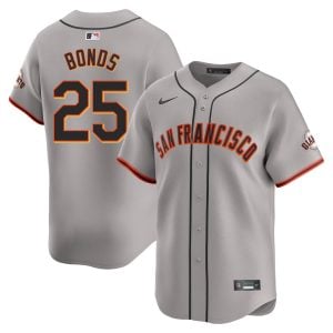 Barry Bonds San Francisco Giants Grey Road Limited Jersey - All Stitched