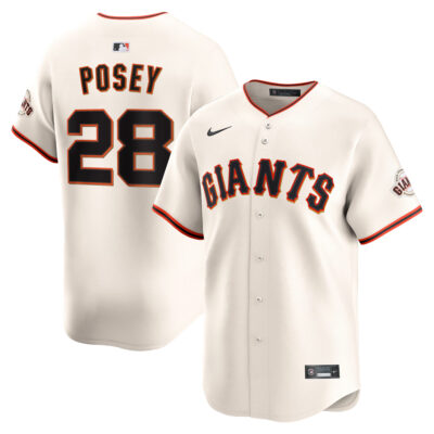 Buster Posey San Francisco Giants Cream Home Limited Jersey - All Stitched