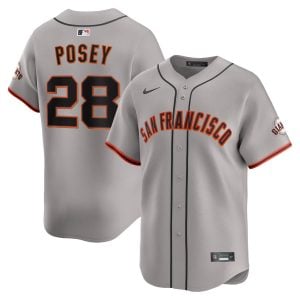 Buster Posey San Francisco Giants Grey Road Limited Jersey - All Stitched