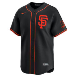 Alternative view of Buster Posey San Francisco Giants Black Alternate Limited Jersey - All Stitched