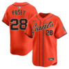 Buster Posey San Francisco Giants Orange Alternate Limited Jersey - All Stitched