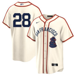 Buster Posey San Francisco Giants Cream 2024 Rickwood Jersey - All Stitched