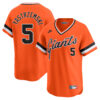 Mike Yastrzemski San Francisco Giants Orange Cooperstown Collection Jersey - All Stitched
