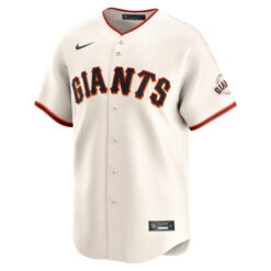 Alternative view of Mike Yastrzemski San Francisco Giants Cream Home Limited Jersey - All Stitched